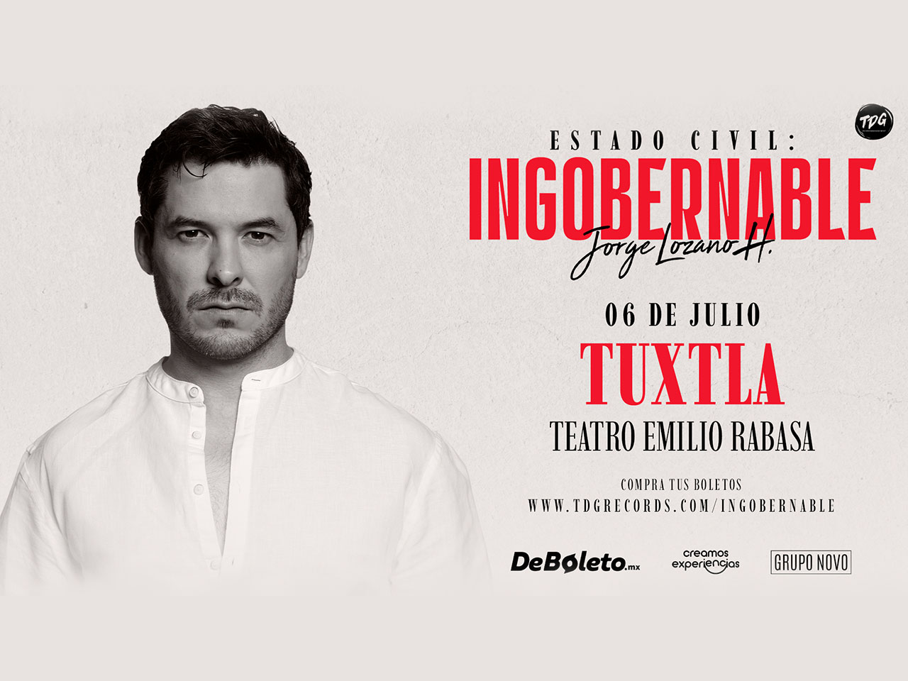 DeBoleto.mx | Ingobernable - Jorge Lozano